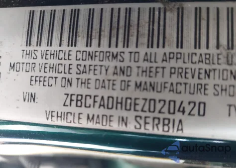 2014 Fiat 500L Trekking from USA, damaged, VIN ZFBCFADH0EZ020420